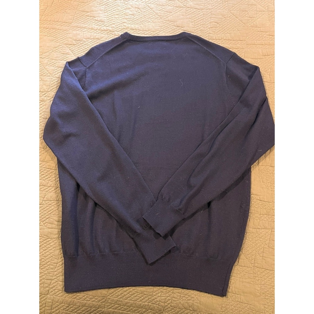 Peter Millar Men's Merino Wool Silk Blend Crew Neck Sweater Light Weight Medium - Picture 10 of 10